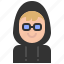 avatar, man, male, person, hacker, user 