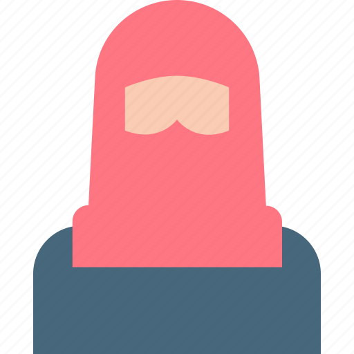 Muslim woman, muslim girl, arab women, islamic women, arabic, hijab, islamic icon - Download on Iconfinder
