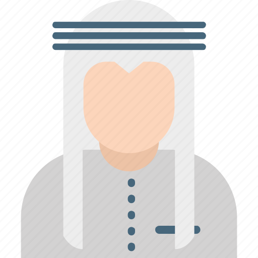 Arabian, arabic, muslim, kandura, arab man, people, avatar icon - Download on Iconfinder