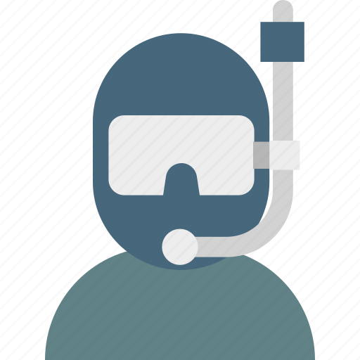 Scuba diver, avatar, diver, man, scuba, sports, athletic icon - Download on Iconfinder