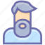 avatar, beard, farmer, man, old, people, profile, services, user 