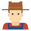 avatar, cowboy, people, profile 