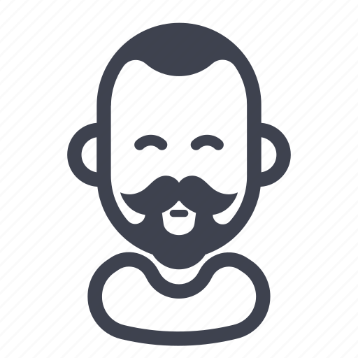 Avatar, character, mustache, smile icon - Download on Iconfinder
