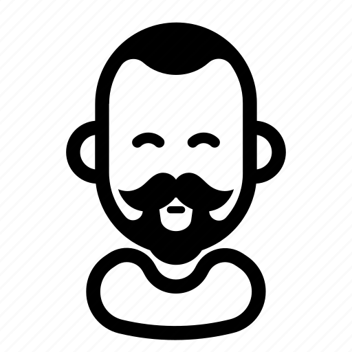 Avatar, beard, mustache, smile icon - Download on Iconfinder