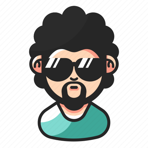 Avatar, beard, curly, mustache icon - Download on Iconfinder