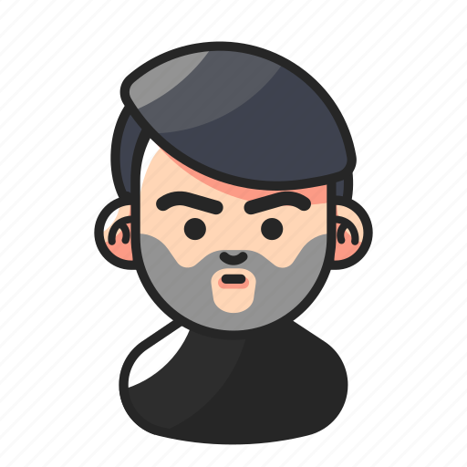 Anger, avatar, beard, man icon - Download on Iconfinder