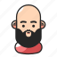 avatar, bald, beard, fat 