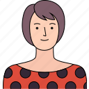 avatar, woman, female, girl, person, profile, user, people, face