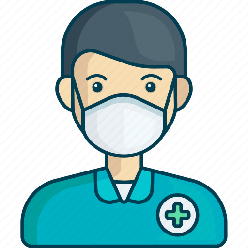 Profile, man, nurse, medical, corona virus, mask, hospital icon - Download on Iconfinder
