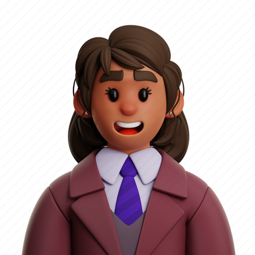 Manager, woman, worker, female, businesswoman, finance, employee 3D illustration - Download on Iconfinder