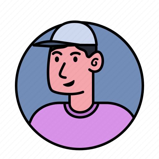 Man, cap, avatar, shirt, male, profile, people icon - Download on Iconfinder