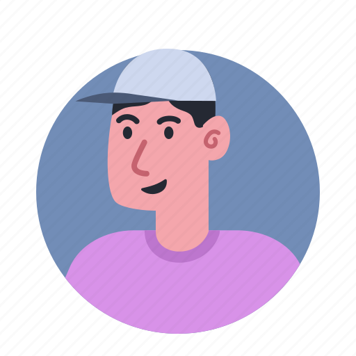 Man, cap, avatar, shirt, male, profile, people icon - Download on Iconfinder