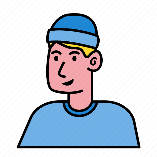 Blonde, man, beanie, avatar, male, profile, people icon - Download on Iconfinder