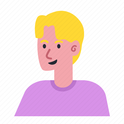 Blonde, man, avatar, shirt, male, profile, people icon - Download on Iconfinder