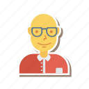 avatar, business, glasses, old, person, profile, user