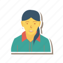 avatar, employee, female, person, profile, user, worker