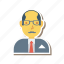 avatar, employer, man, old, person, profile, user 