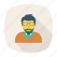 adult, avatar, man, person, profile, user, worker 