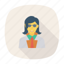 avatar, fashion, female, glasses, person, profile, user 