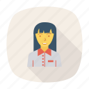 avatar, female, manager, person, profile, user, worker