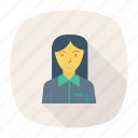 avatar, girl, manager, person, profile, user, worker
