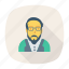 avatar, glasses, man, old, person, profile, user 