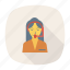 avatar, female, girl, person, profile, support, user 