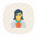 avatar, fashion, female, glasses, person, profile, user