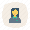 avatar, girl, manager, person, profile, user, worker