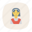 avatar, female, girl, person, profile, student, user 