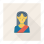 airhostess, avatar, female, hostess, person, profile, user 