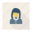 avatar, female, house, lady, person, profile, user 