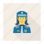 avatar, female, girl, person, profile, security, user 