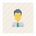 avatar, boy, manager, office, person, profile, user
