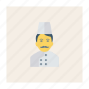 avatar, chef, cook, man, person, profile, user