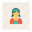 avatar, female, girl, medical, person, profile, user 