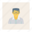 avatar, old, person, profile, user, worker, young 