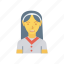 avatar, female, person, profile, receptionist, staff, user 