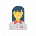 avatar, female, manager, person, profile, user, worker