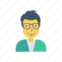avatar, boy, glasses, person, profile, user, young