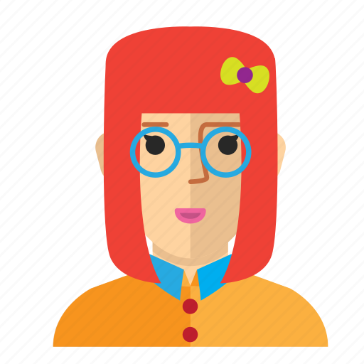 Avatar, eyeglass, girl, nerd, staff, woman, work icon - Download on Iconfinder