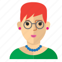 avatar, eyeglass, girl, nerd, staff, woman, work