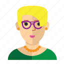 avatar, eyeglass, girl, nerd, staff, woman, work