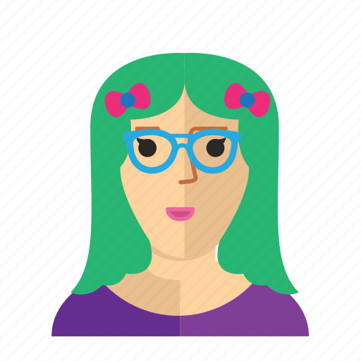 Avatar, eyeglass, girl, nerd, staff, woman, work icon - Download on Iconfinder