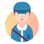 avatar, person, postman, profession, profile 