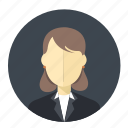 avatar, business, employee, female, lady, user, woman
