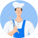 chef, avatar, person, character, user, man, profession