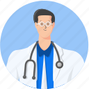 profile, avatar, doctor, medical, person, character, user