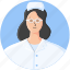 profile, avatar, nurse, medical, person, user, woman 