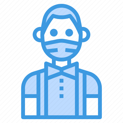 Avatar, bow, man, mask, mustaches, profile, tie icon - Download on Iconfinder